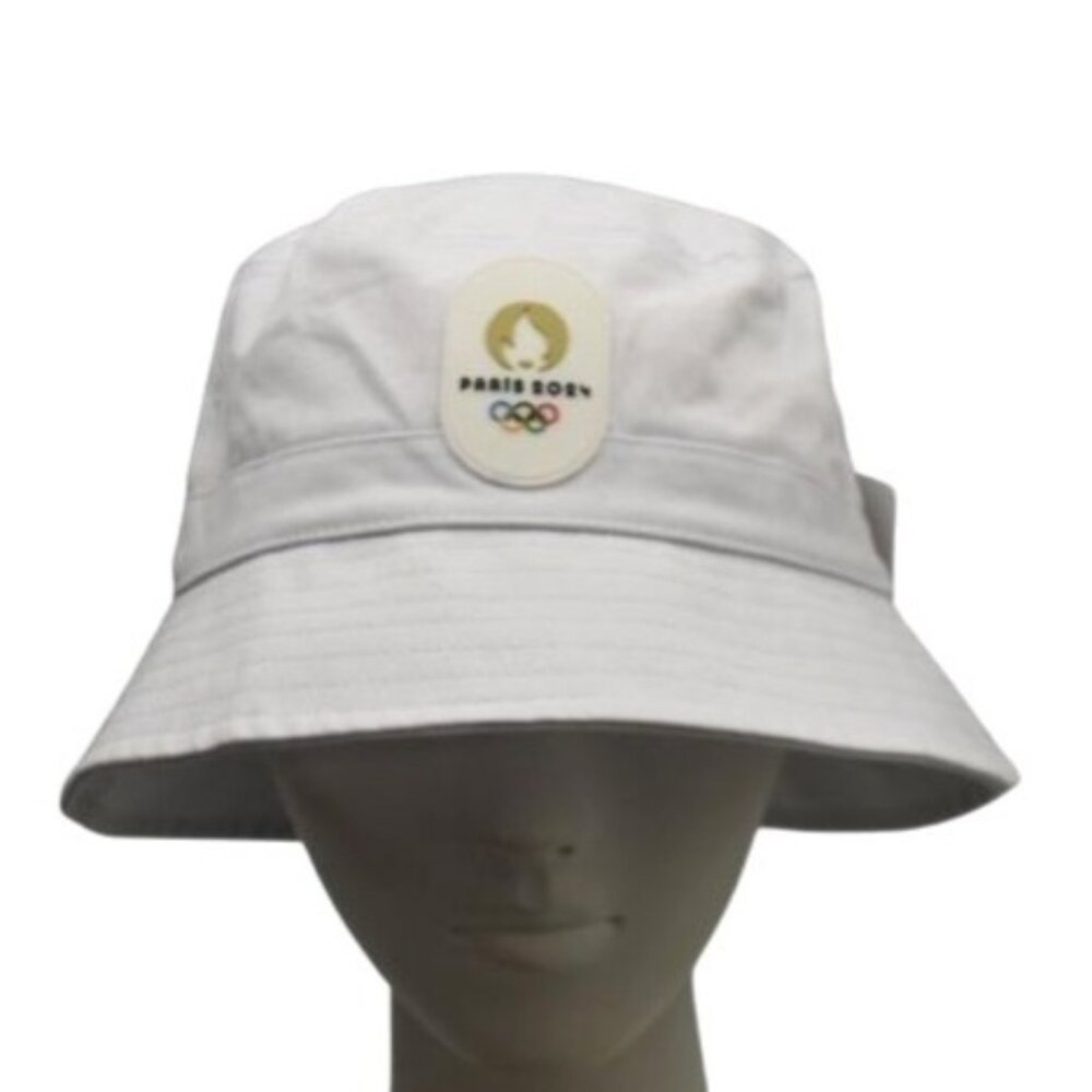Paris 2024 Olympics White Bucket Hat Adult Size 58CM Official Licensed Product